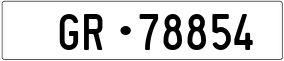 Truck License Plate